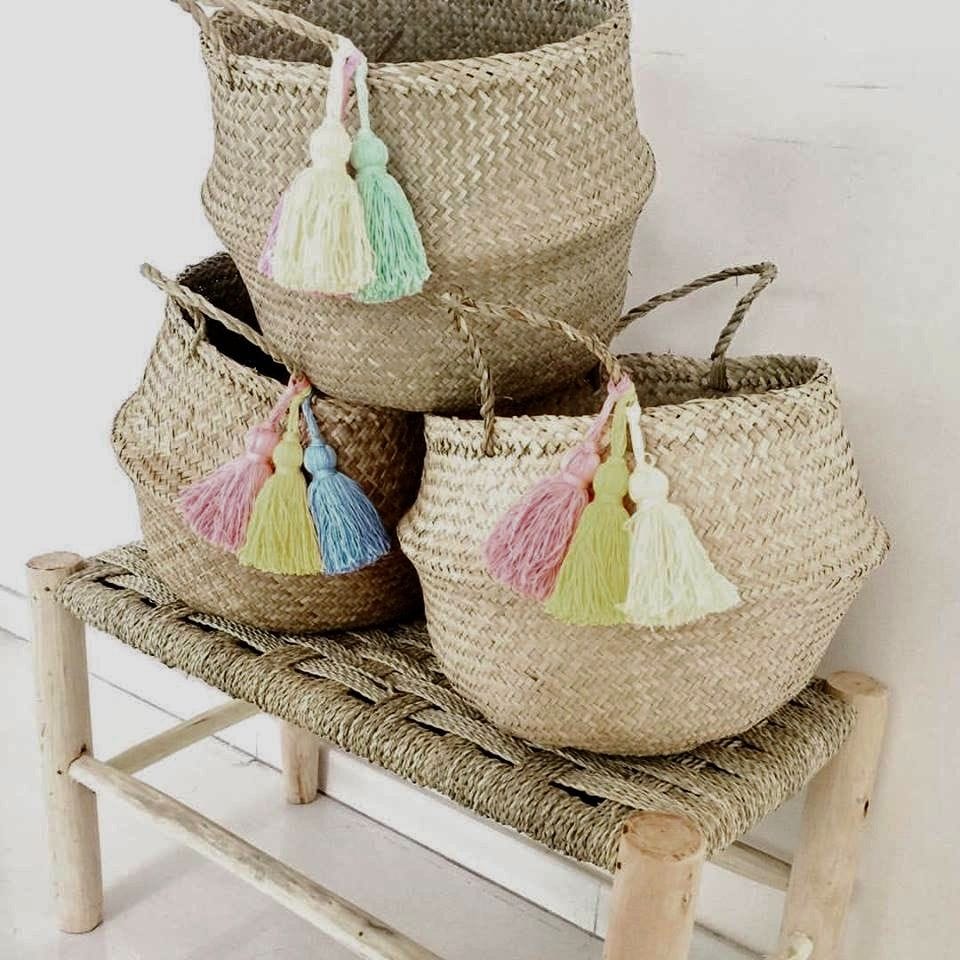 Belly Baskets with Tassels