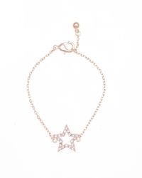 Diamante & Gold Star Bracelet