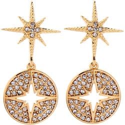 Double Starburst Diamante Earrings