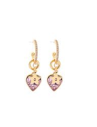 Pink Heart Star Earrings