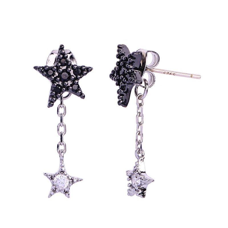 Double Star Crystal Earrings