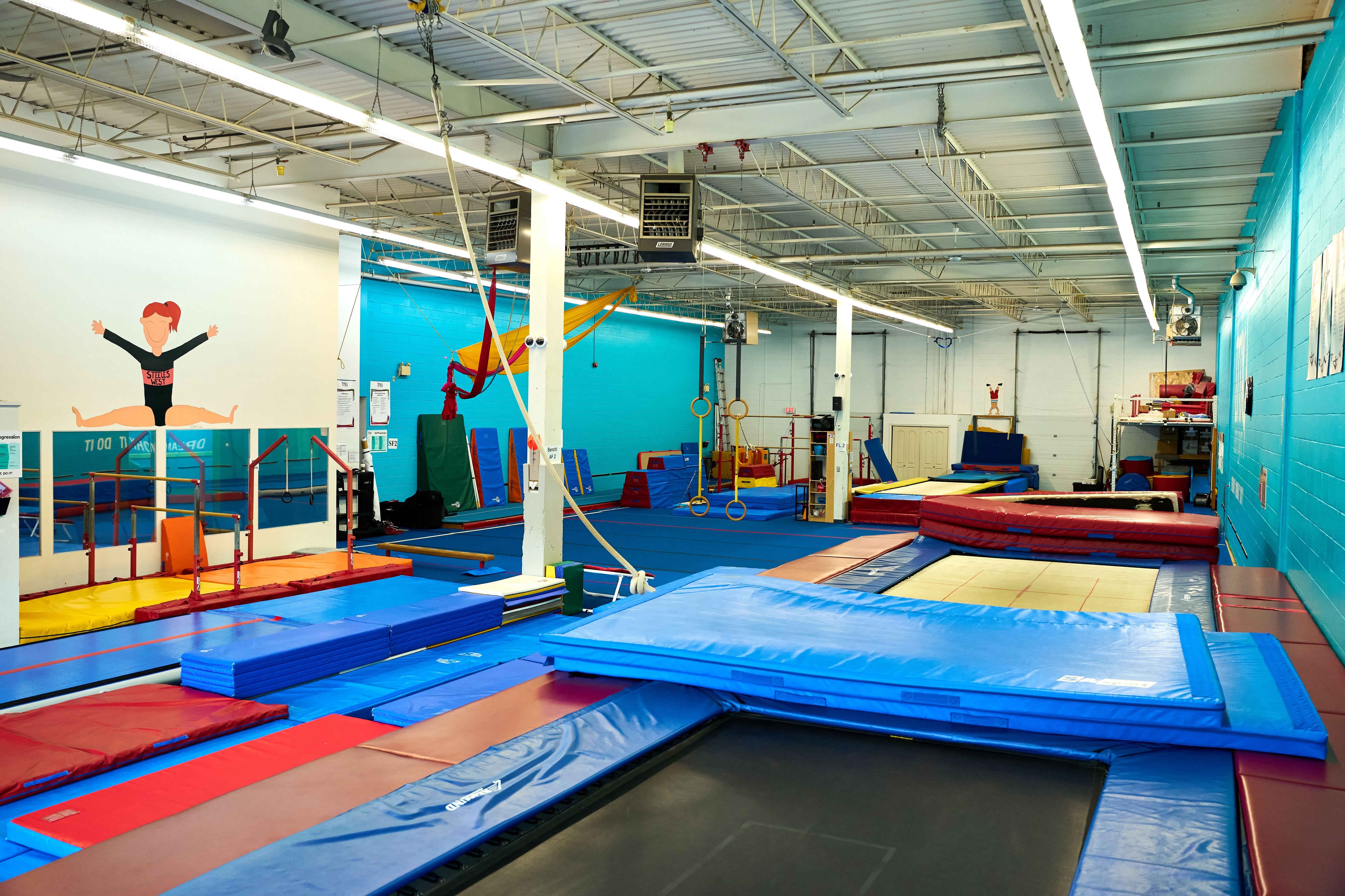 Inside Trix Acro Gym