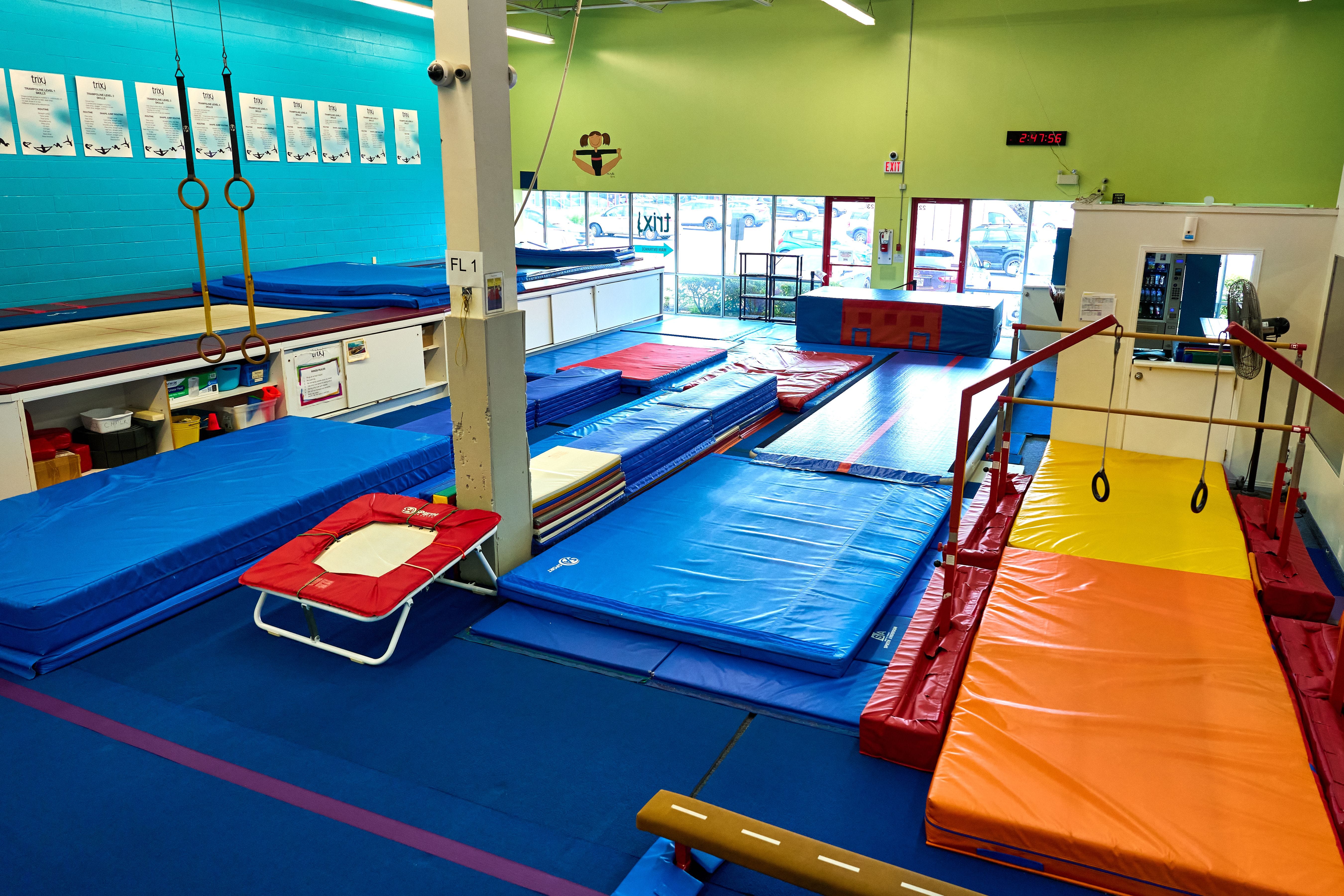 Inside Trix Acro Gym