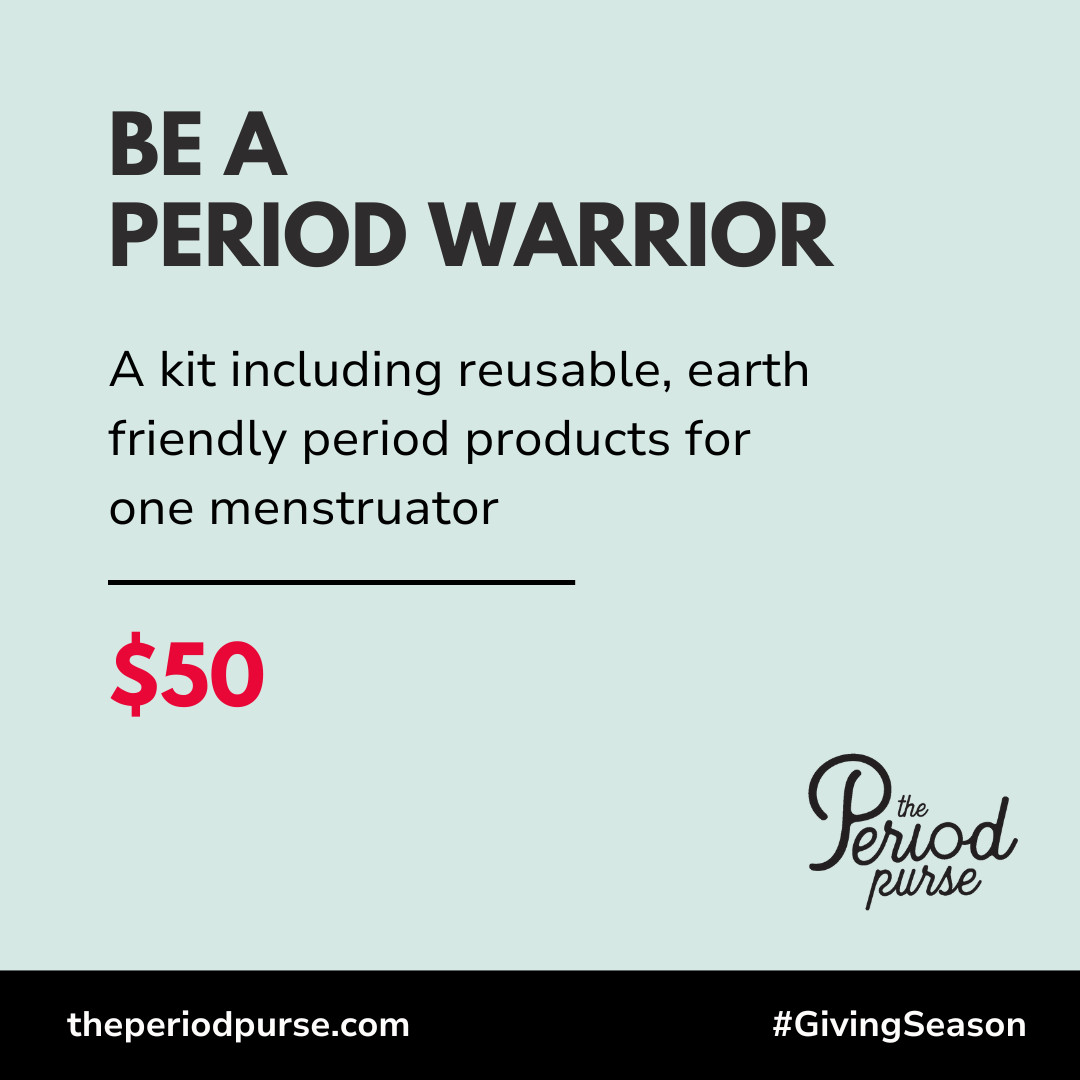 $50-Be a Period Warrior: A kit including reusable, earth friendly period products for one menstruator