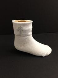 Plain White Sock with Cross