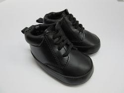 Black Pre-Walker Dress Shoe