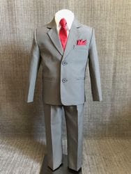 5-Piece Medium Grey Suit