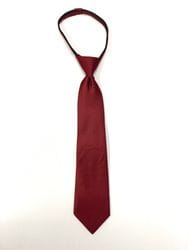 Burgundy Zipper Tie
