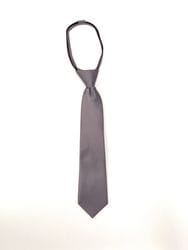 Charcoal Zipper Tie
