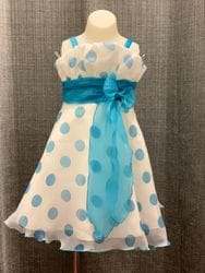 Blue Polka Dot Dress