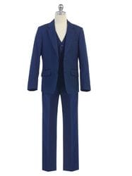 3-Piece Indigo Slim Fit Suit
