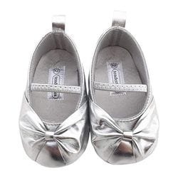 Infant Silver Ballerina Shoe