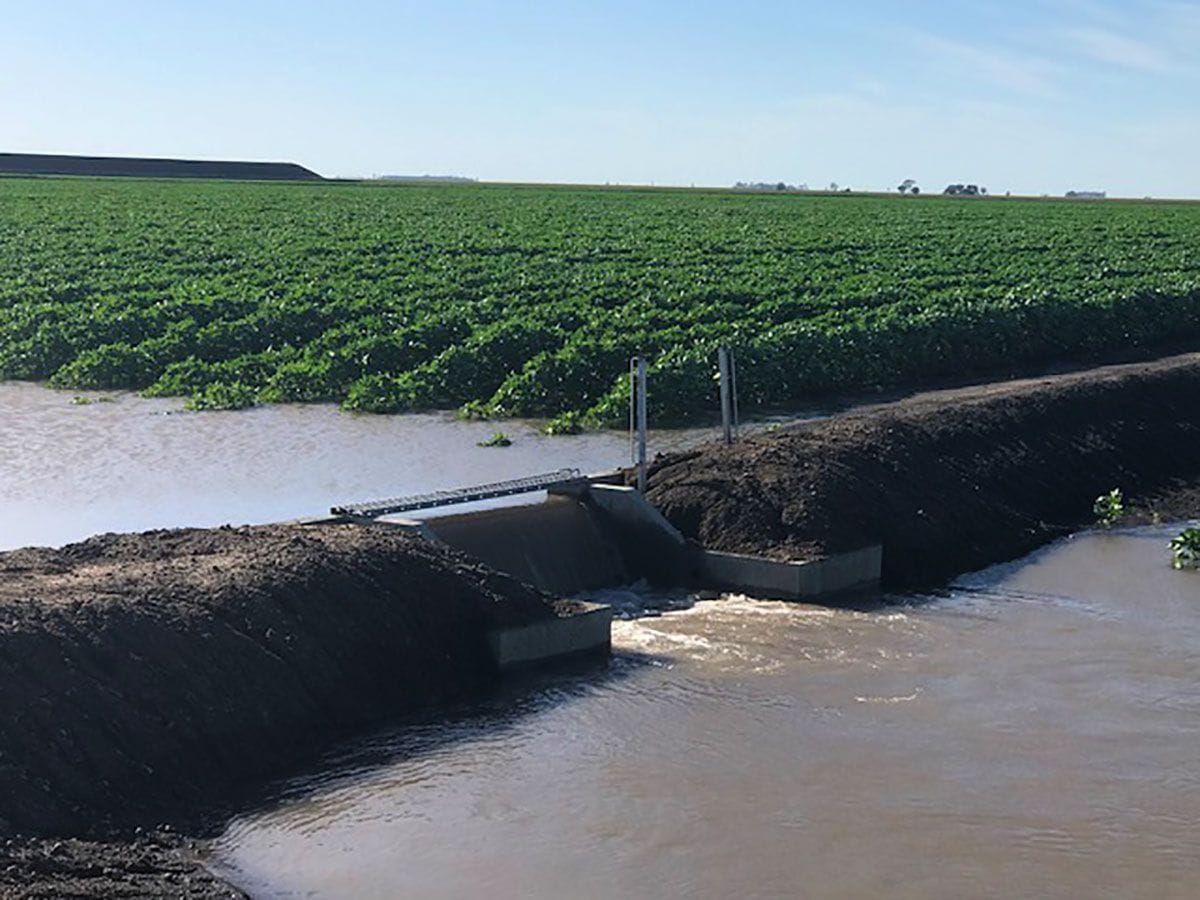 Irrigation project recently completed on the Darling Downs