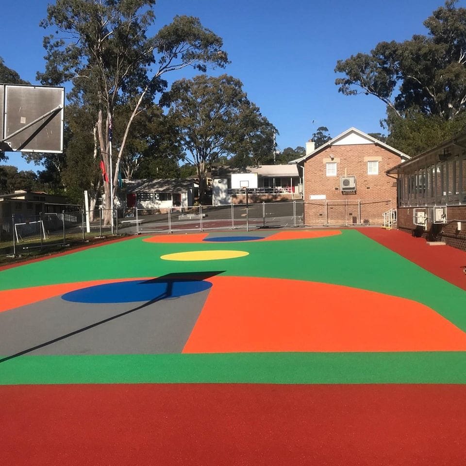 Como Public School Basketball Court - Australian Sports and Safety Surfaces Image -5d1068b3ce563
