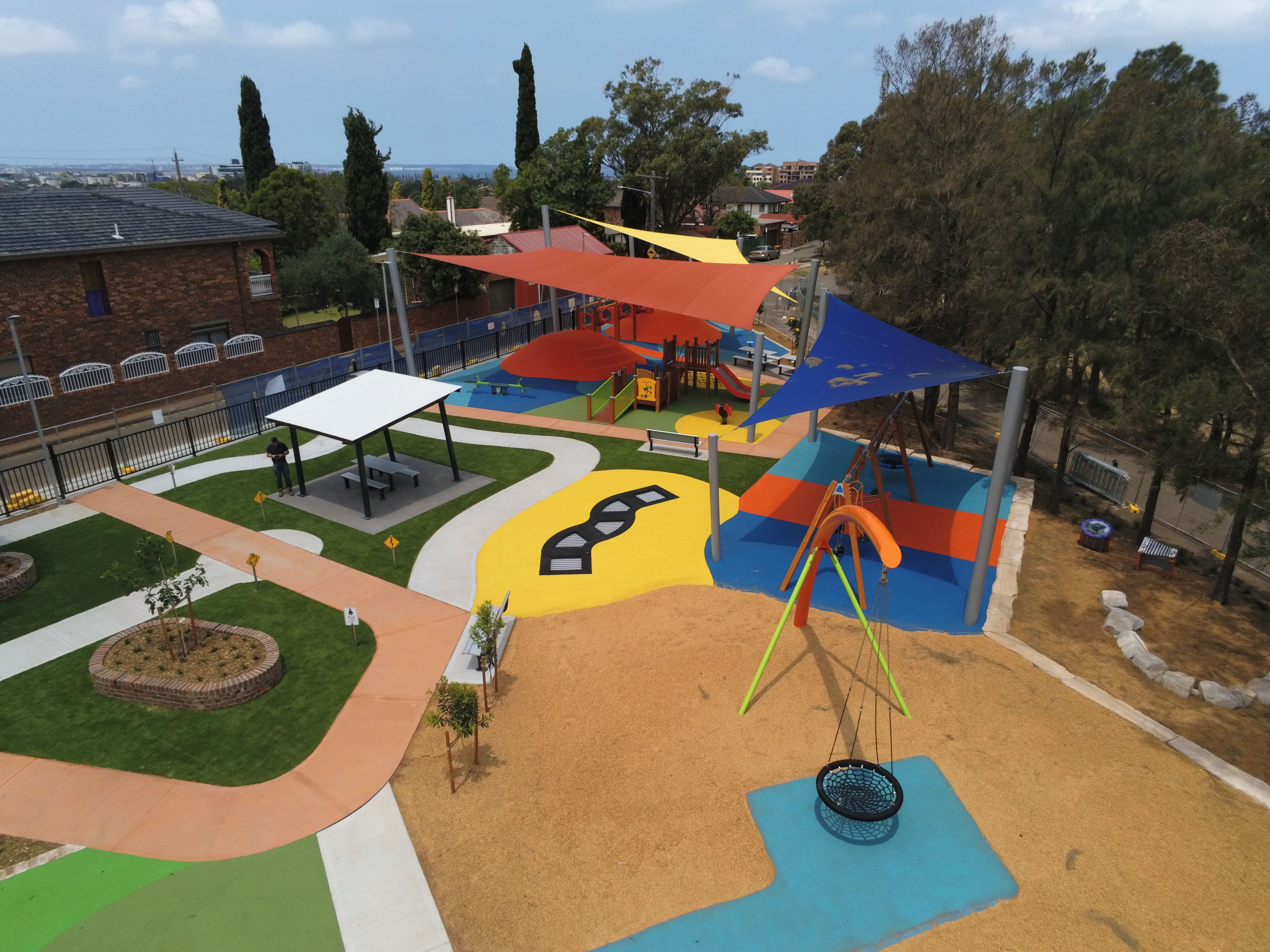 Australian Sports & Safety Surfaces - Inclusive Adventure Playground and Bike Training Circuit at Kempt Field Image -5df978f181df0