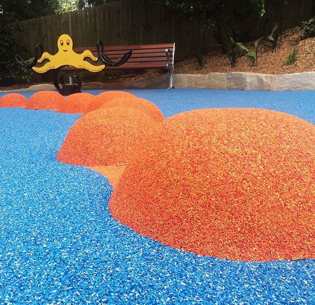 Surface Designs Rosehill TPV® Rubber Wetpour Playground | View Street Chatswood by Wetpour Rubber