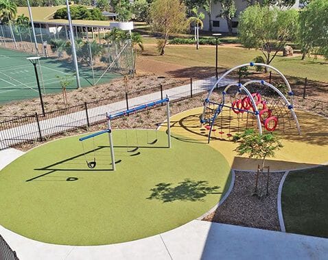 Wellness Centre Playground by NT Sports and Playground Surfacing