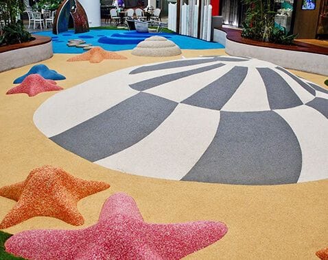 Westfield Warringah Mall Shopping Centre Playground by Synthetic Grass & Rubber Surfaces