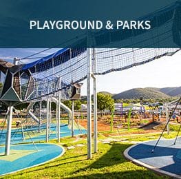Playgrounds & Parks | Synthetic Grass & Rubber Surfaces