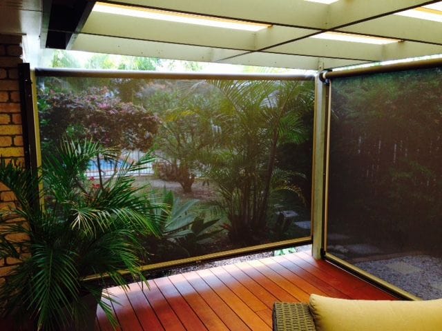 Browse our gallery of ziptrak outoor blinds on the Gold Coast