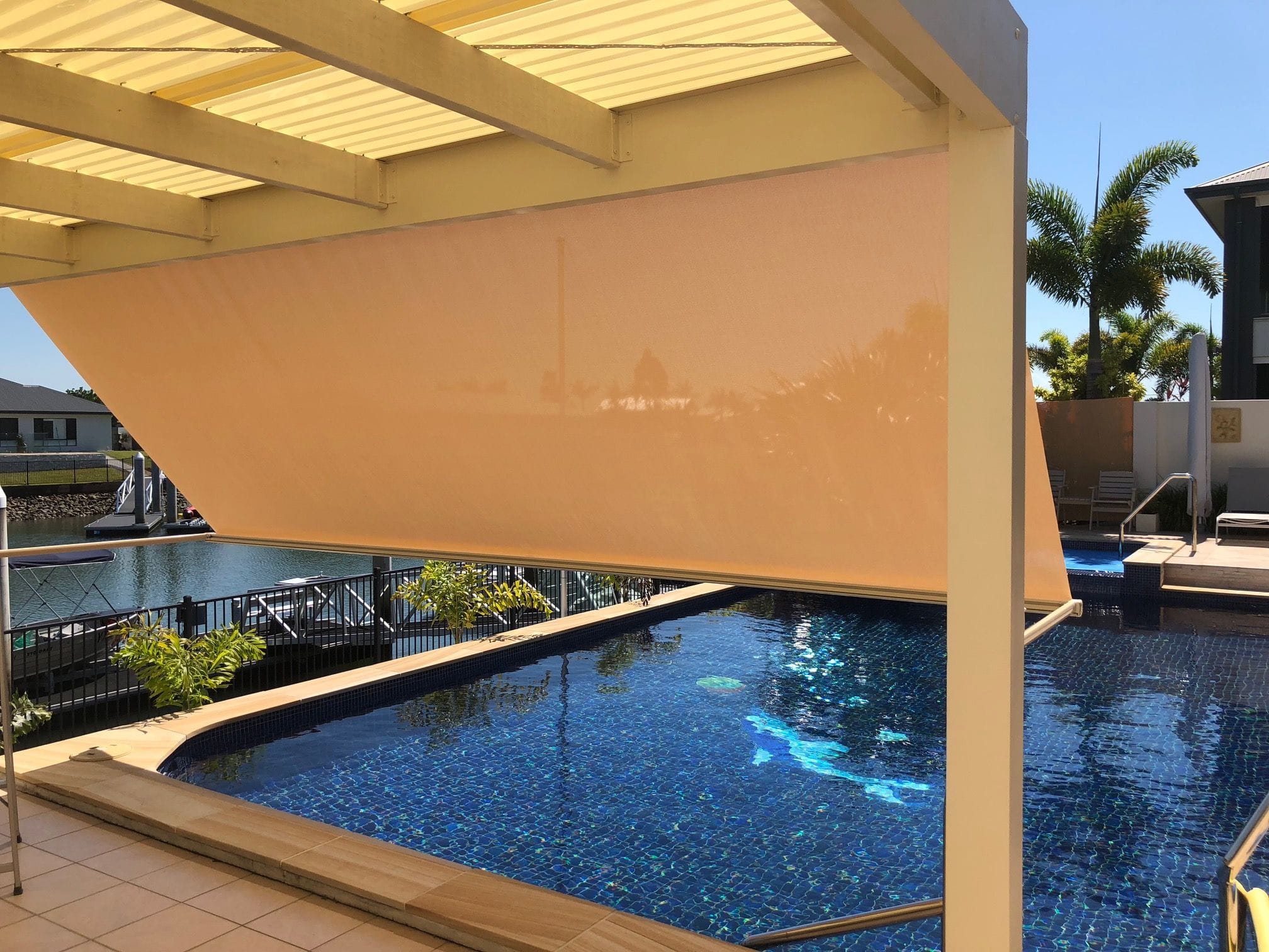 Pivot arms | External blinds, outdoor awnings on the Gold Coast