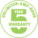 UNPRECEDENTED 5-YEAR WARRANTY