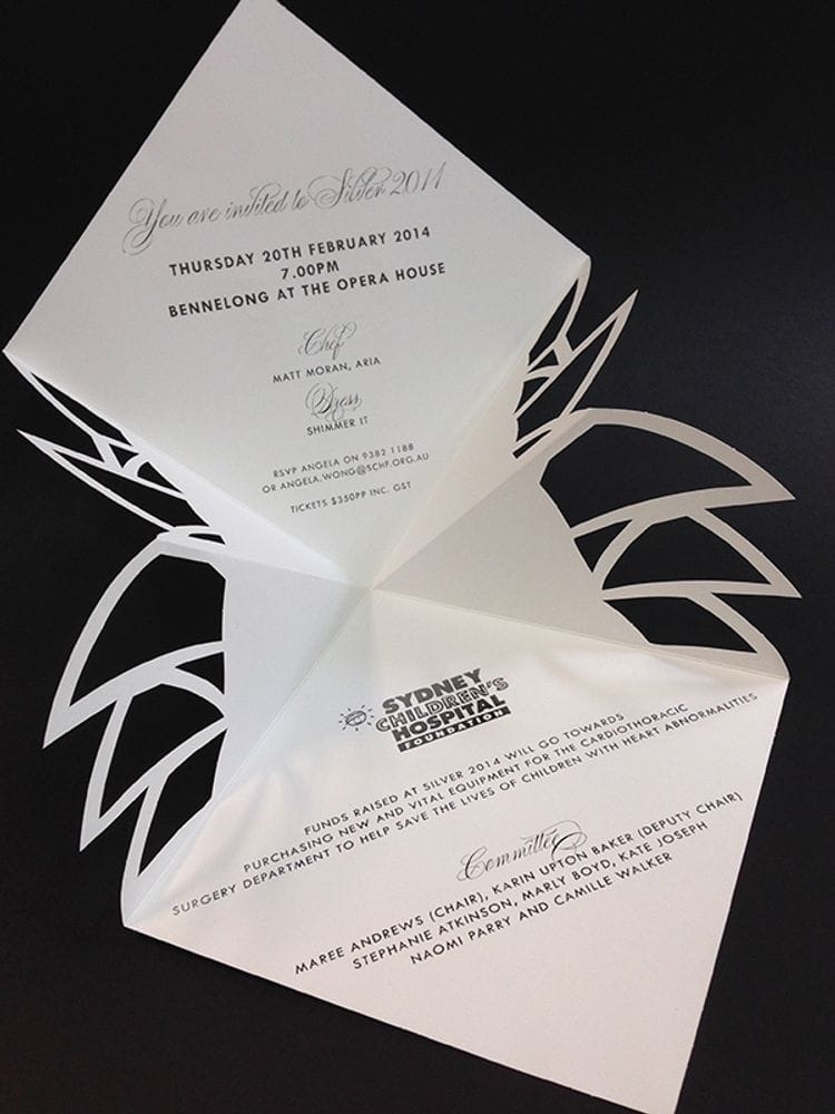 The Silver Invite A Sydney Children's Hospital Foundation's Signature Event