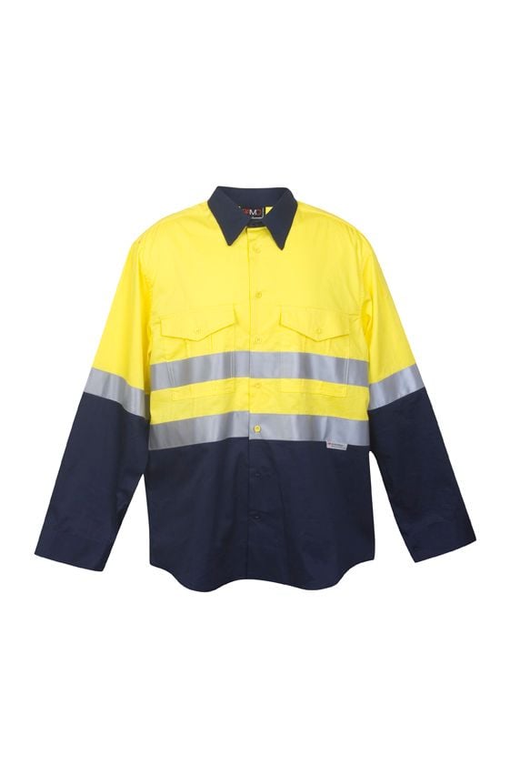 100% Combed Cotton Drill Long Sleeve Shirt - 3M 100% Combed Cotton Drill Long Sleeve Shirt - 3M