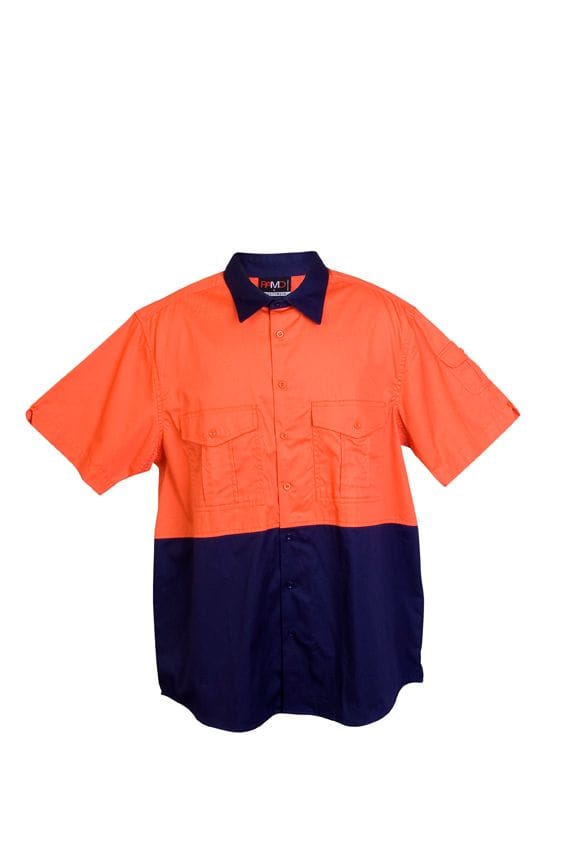 100% Combed Cotton Drill Short Sleeve