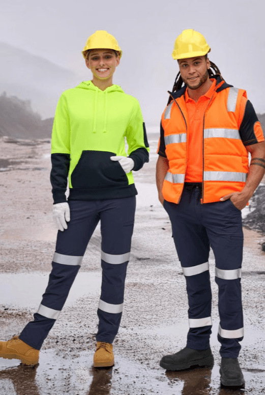 Unisex DWR Water Repellent Flexi Work Pants with Tapes Unisex DWR Water Repellent Flexi Work Pants with Tapes