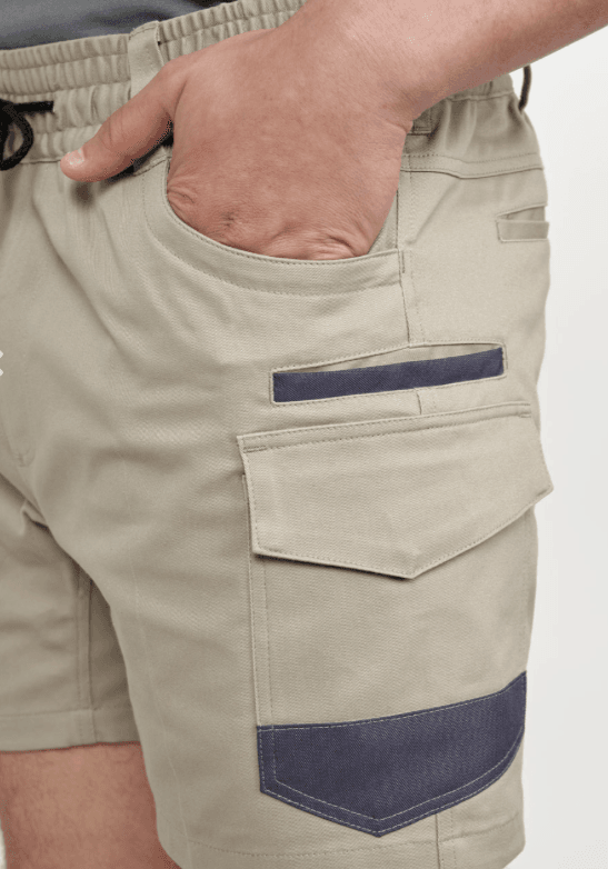 UNISEX COTTON STRETCH DRILL CUFFED WORK SHORTS UNISEX COTTON STRETCH DRILL CUFFED WORK SHORTS