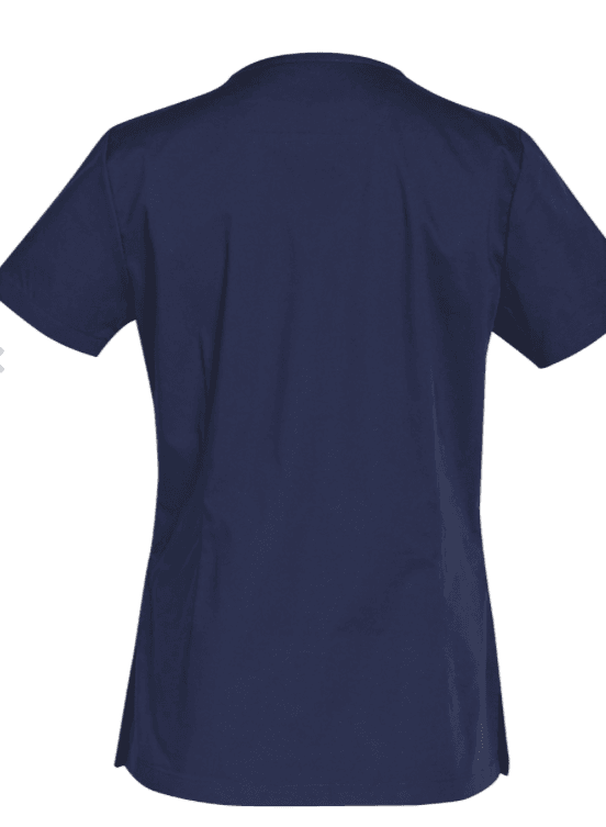 LADIES V-NECK CONTRAST TRIM SCRUB TOP LADIES V-NECK CONTRAST TRIM SCRUB TOP