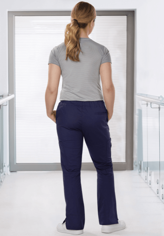 LADIES SEMI-ELASTIC WAIST TIE SOLID COLOUR SCRUB PANTS LADIES SEMI-ELASTIC WAIST TIE SOLID COLOUR SCRUB PANTS