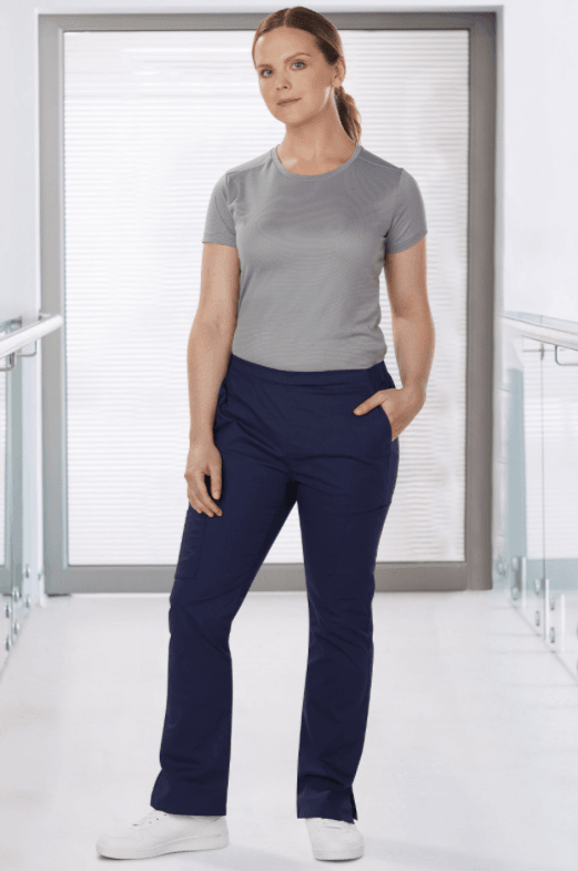 LADIES SEMI-ELASTIC WAIST TIE SOLID COLOUR SCRUB PANTS LADIES SEMI-ELASTIC WAIST TIE SOLID COLOUR SCRUB PANTS