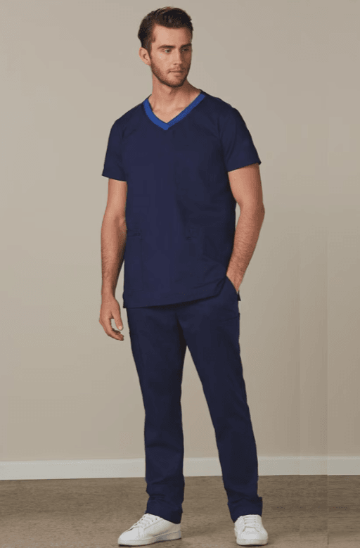 MENS SEMI-ELASTIC WAIST TIE SOLID COLOUR SCRUB PANTS MENS SEMI-ELASTIC WAIST TIE SOLID COLOUR SCRUB PANTS