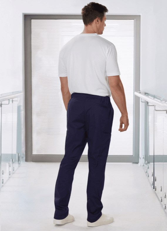 MENS SEMI-ELASTIC WAIST TIE SOLID COLOUR SCRUB PANTS MENS SEMI-ELASTIC WAIST TIE SOLID COLOUR SCRUB PANTS