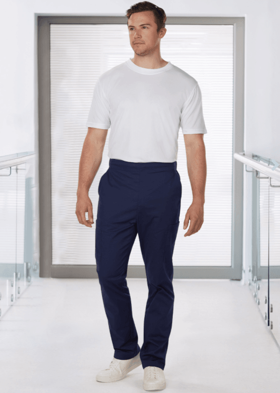 MENS SEMI-ELASTIC WAIST TIE SOLID COLOUR SCRUB PANTS MENS SEMI-ELASTIC WAIST TIE SOLID COLOUR SCRUB PANTS