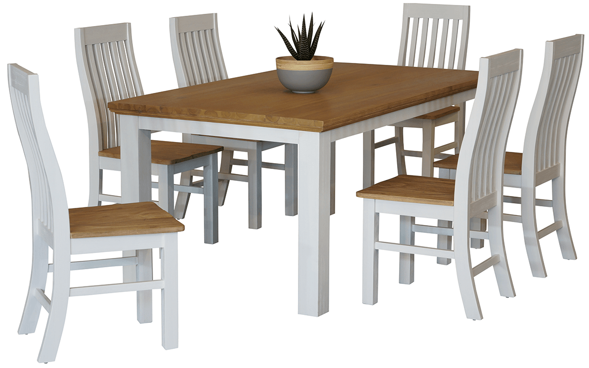 Hamptons 7 Piece Dining Suite 1800 Table