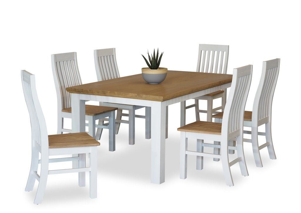 Hamptons 7 Piece Dining Suite 1600 Table