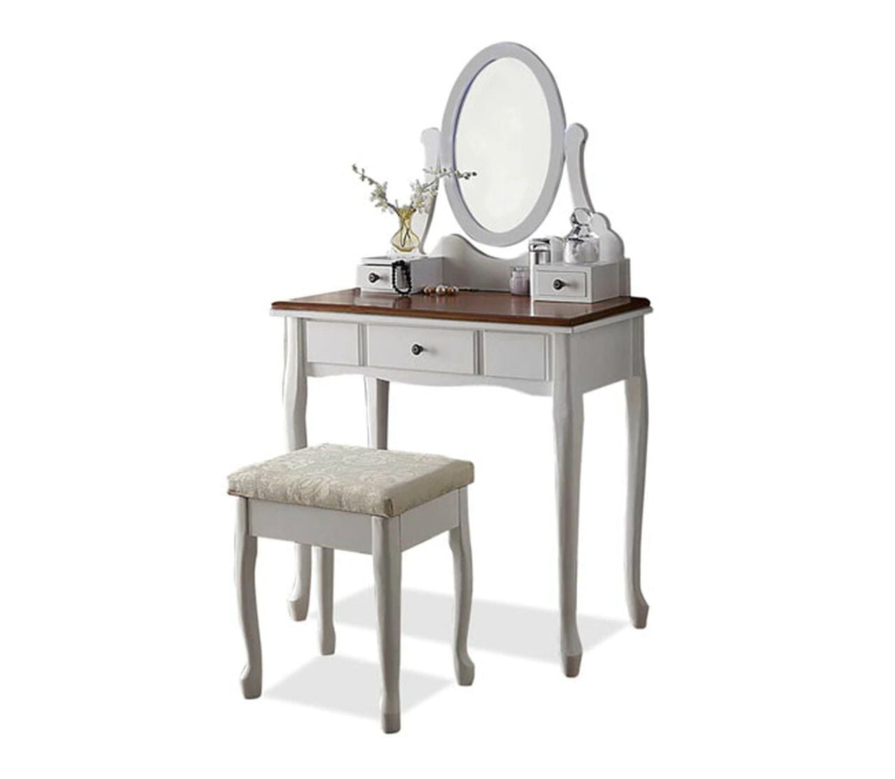 Amber Dresser with Stool Main Amber Dresser with Stool Main