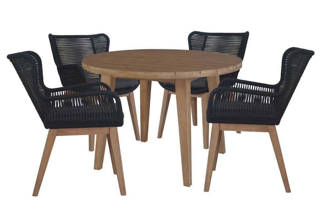 Marrakesh 5 Piece Round Outdoor Dining Set Main Marrakesh 5 Piece Round Outdoor Dining Set Main