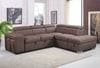 Positano 2 Seater Chaise Lounge with Sofabed & Ottoman Thumbnail Main