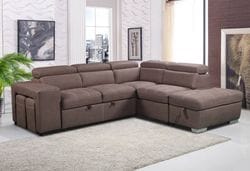 Positano 2 Seater Chaise Lounge with Sofabed & Ottoman
