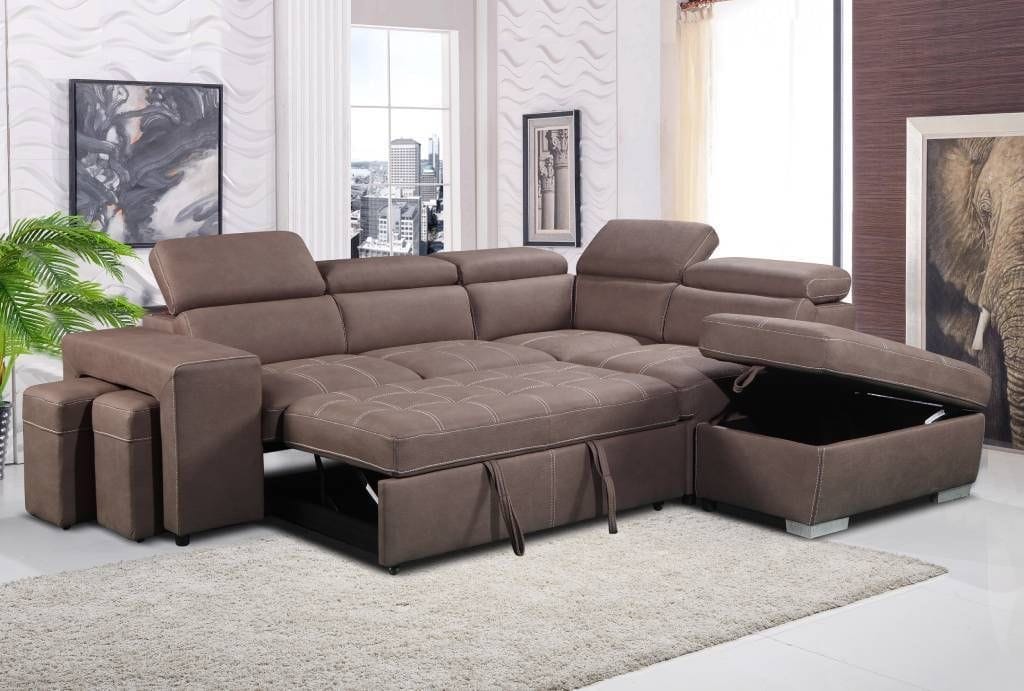 Positano 2 Seater Chaise Lounge with Sofabed & Ottoman Related