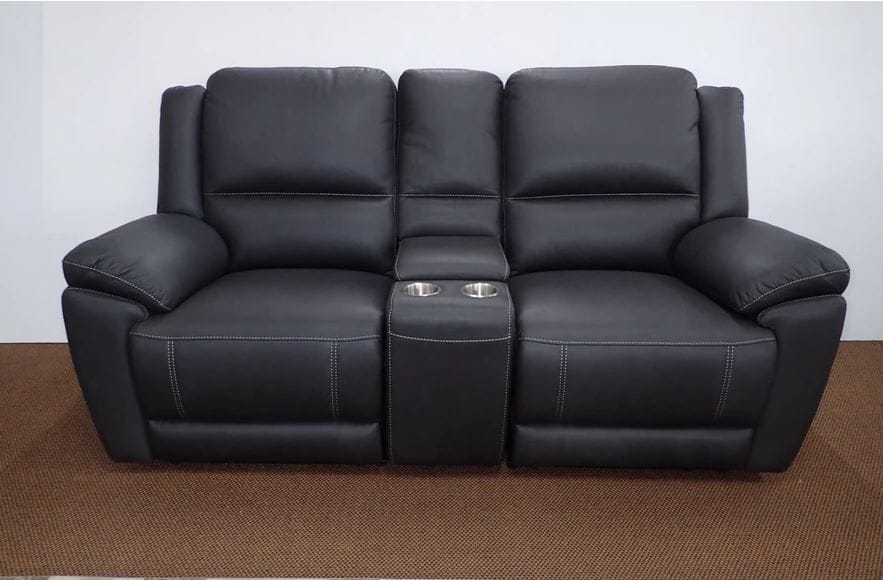 Toorak 2 Seater Reclining Lounge with Storage Console