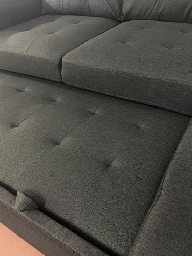 Gabby 2 Seater Chaise Lounge with Sofabed + Storage Related