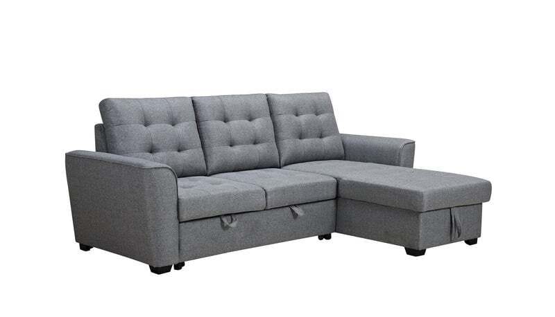 Aurore 2 Seater Sofa Bed with Reversible Storage Chaise