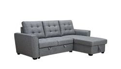 Aurore 2 Seater Sofa Bed with Reversible Storage Chaise