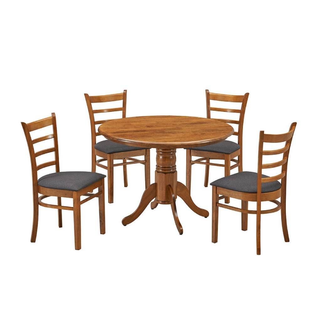 Mackay 5 Piece Round Dining Suite Main Mackay 5 Piece Round Dining Suite Main