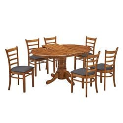 Mackay 7 Piece Round Extension Dining Suite